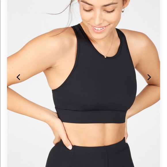 Fabletics Brand New Tags Black Sports Bra - 1X - Picture 3 of 7